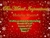 BioMetric Impressions Holiday Hours fingerprinting live scan